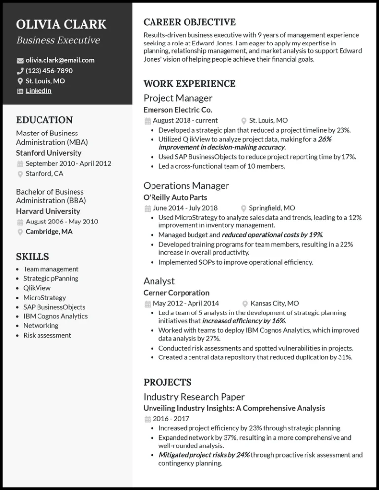 Example of an Executive Resume That Defines Modern Leadership