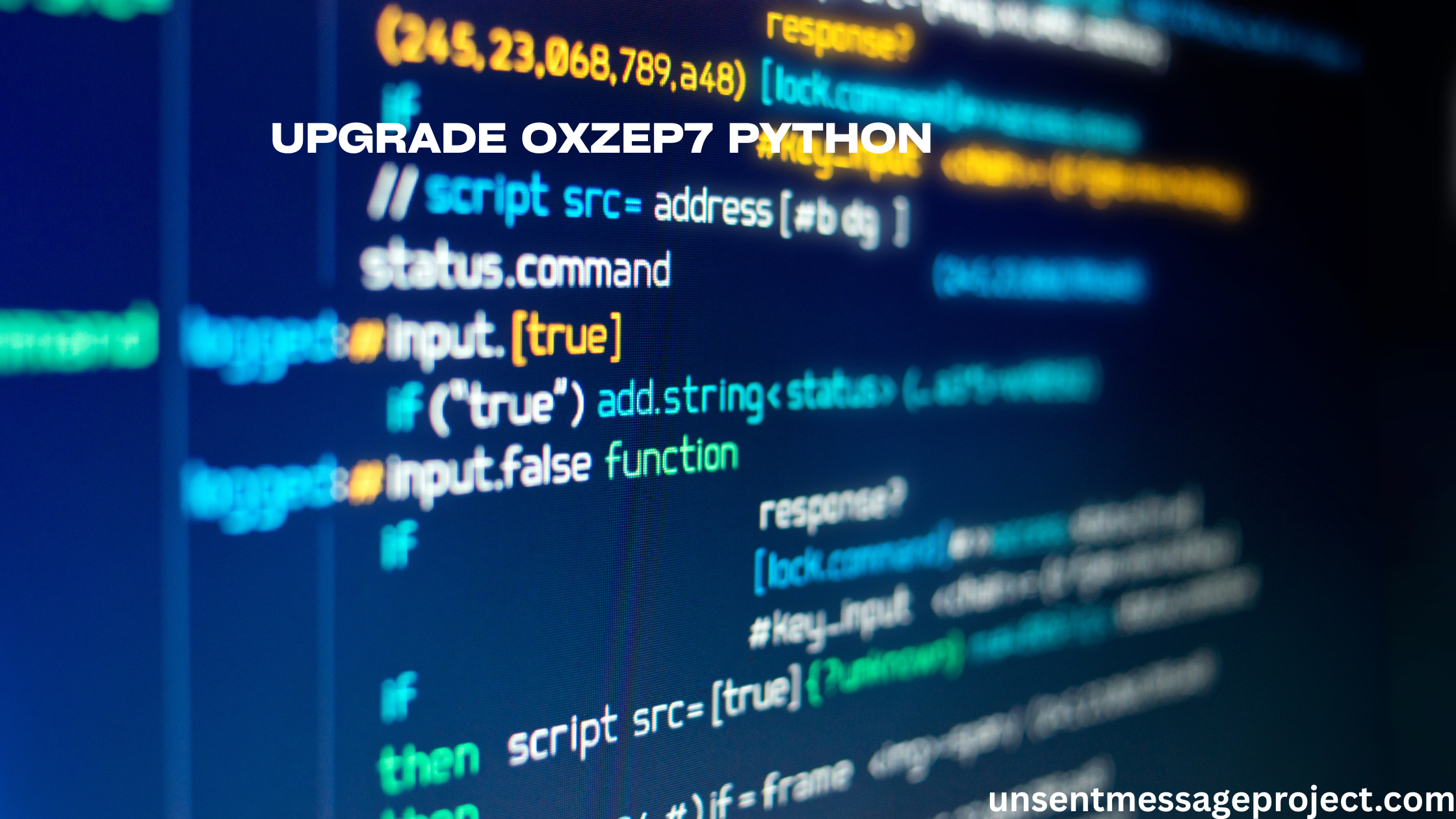 Upgrade Oxzep7 Python