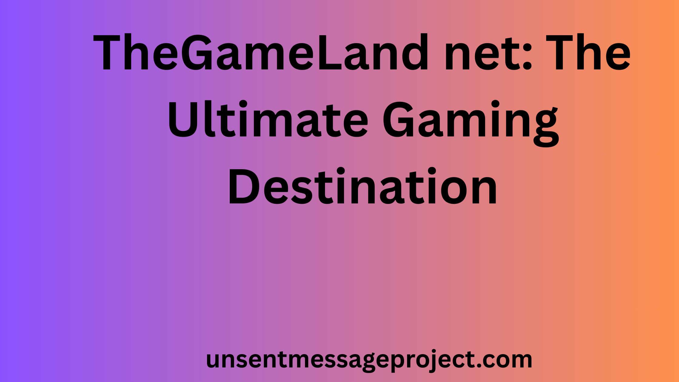 TheGameLand net